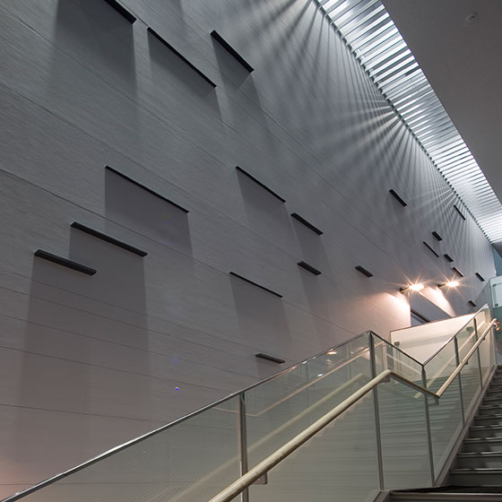 Wall and staircase in kobe building D